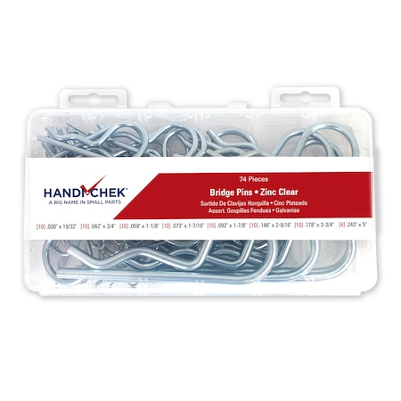 Handi-Chek Bridge Pin Asst CS ZC 74pc DISP-BP074